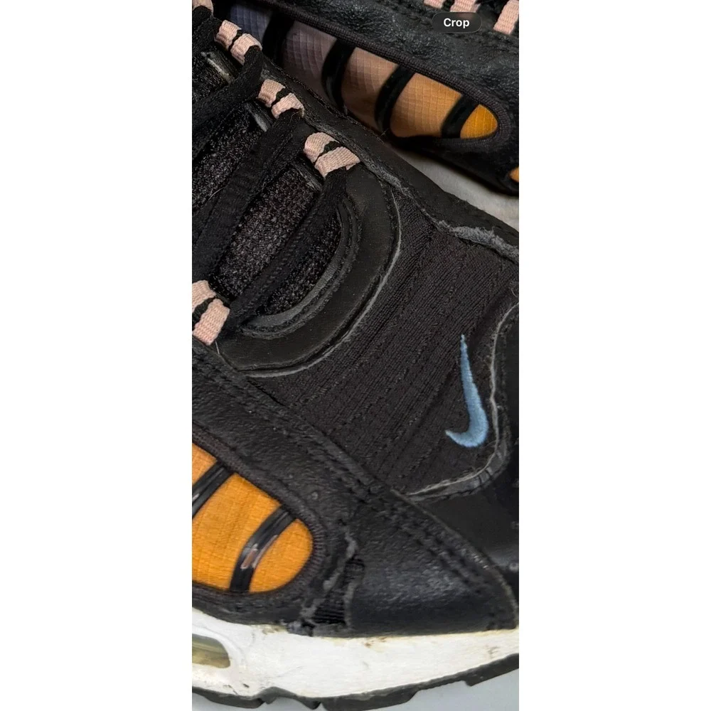 Nike‎ Air Max Tailwind 4 Black Coral Stardust Sneakers Women's Size 8